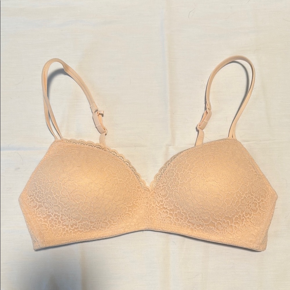 Aerie Tan Seamless Triangle Bra - 36B